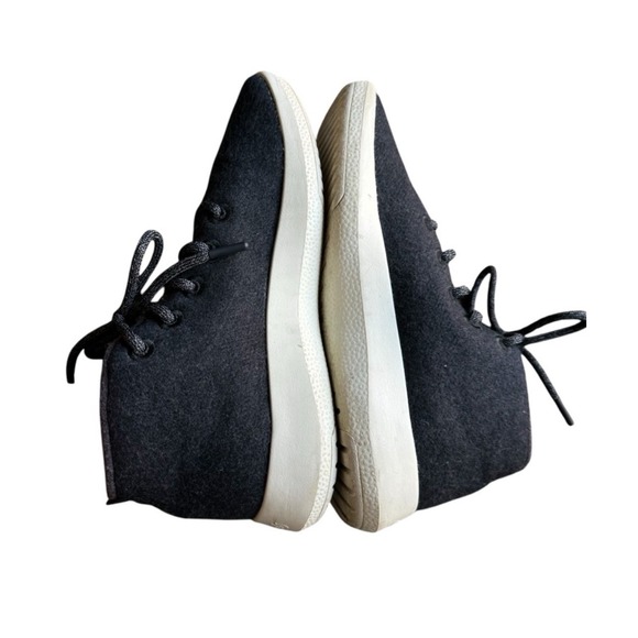 Allbirds Sneakers Shoes Wool Runner Up High Top Charcoal Grey Lace Up Size 10 - Picture 5 of 8